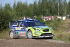 Schon beim ersten Einsatz am Podest - der neue Ford Focis RS WRC.